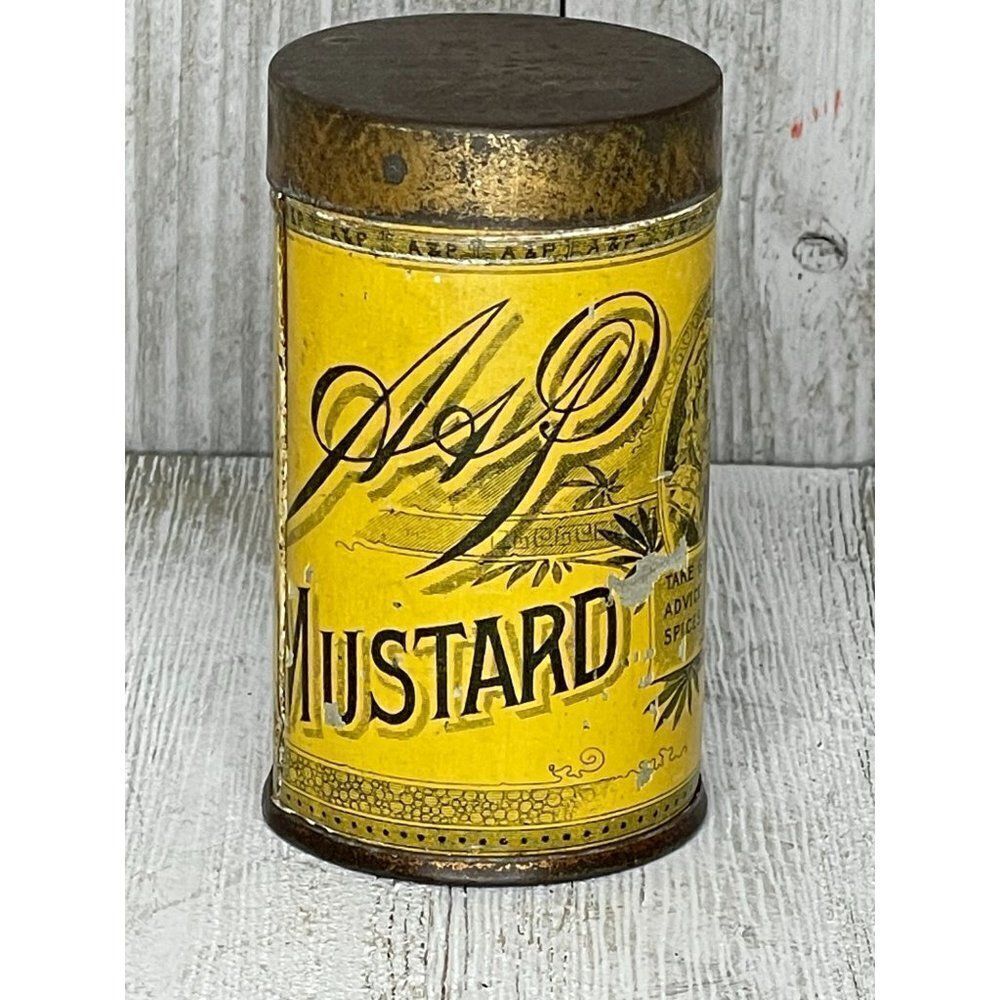 Vintage Sultana Spice Mills A&P Mustard Tin